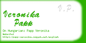 veronika papp business card